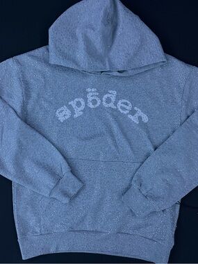 Men's Grey vvs spider Hoodie